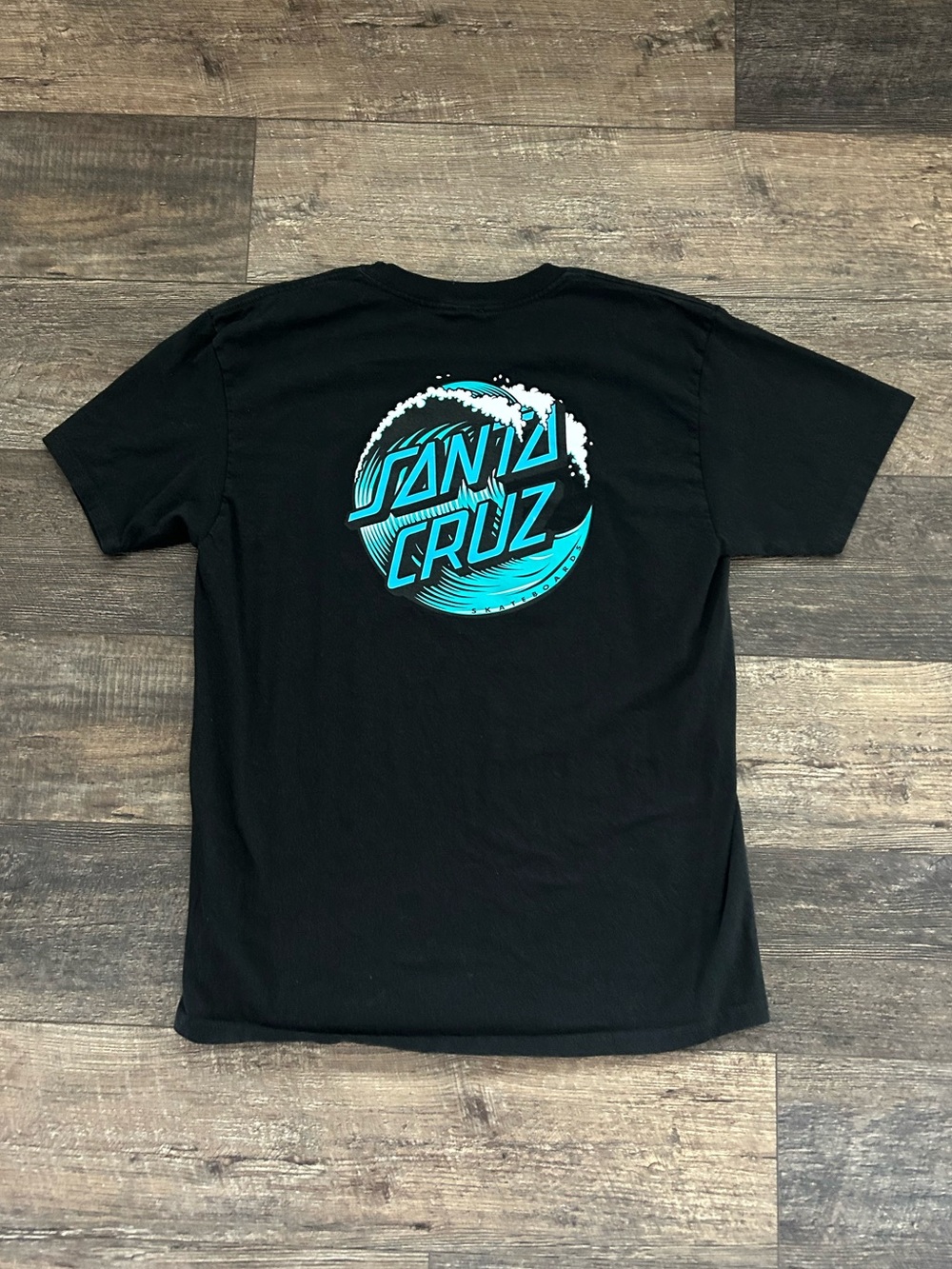 Cool Y2K Santa Cruz Skateboards Tshirt Black Skate Graphic Tee Men’s Sz Large